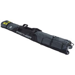 Fischer Skicase with Boot Pocket Wheeled in Black and Yellow